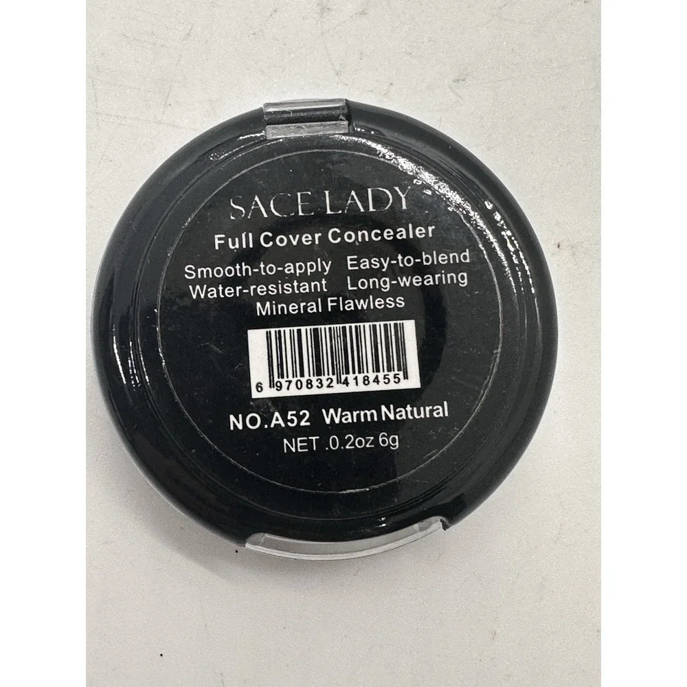Sace Lady Full Cover Concealer A52‎ Warm Natural 0.2oz New No Box
